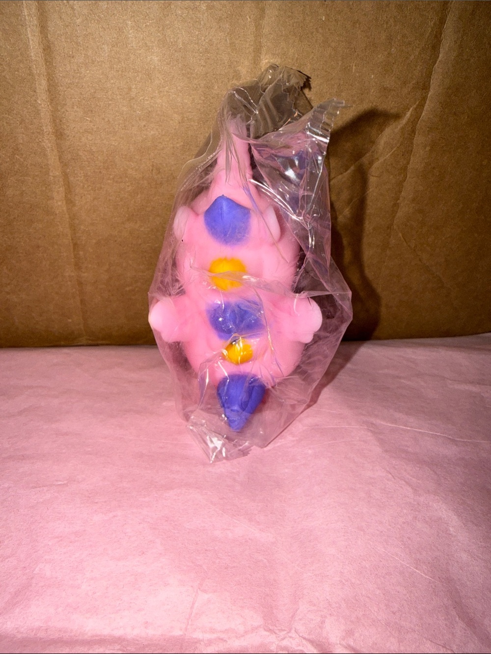 🩷 $3 Bundle Pink Unicorn Squishy Toy with Purple & Gold Mane - Picture 3 of 6